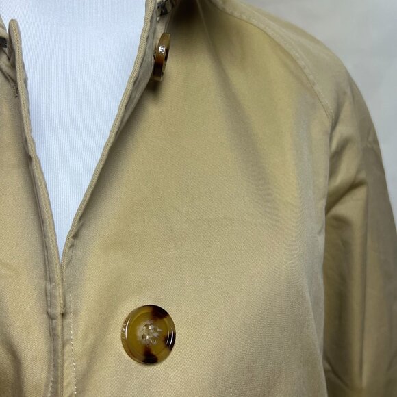 Burberry Yellow Gabardine Camden Car Coat - Picture 9 of 16
